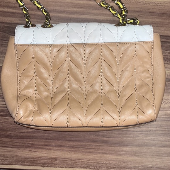 Kate Spade Briar Lane Emelyn quilted white/dove multi colorblock crossbody - Picture 7 of 16